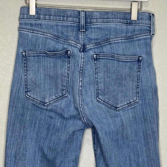 AYR Jeans The Pop 28 Blue Light Wash High Rise Straight Stretch Denim USA Made - Picture 6 of 10